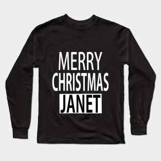 Merry Christmas Janet Long Sleeve T-Shirt